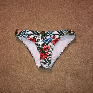 Floral Print Bikini Bottoms